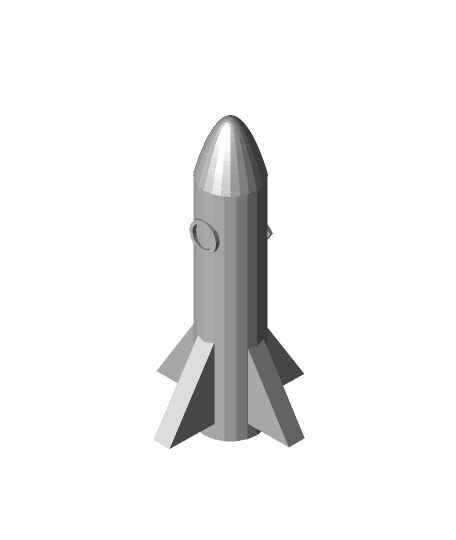rocket ship keg tap handle 3d model