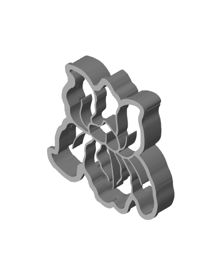 Lily Cookie Cutter, Biscuit Cutter 3d model