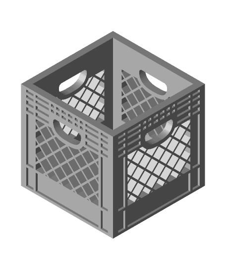 Stackable Mini Crate V2 3d model