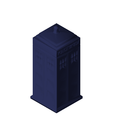 Print-in-Place Twisty Puzzle - TARDIS 3d model