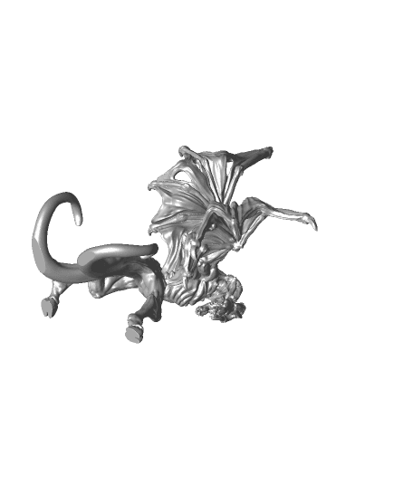 Jersey Devil - Skin Walkers - PRESUPPORTED - Illustrated and Stats - 32mm scale			 3d model