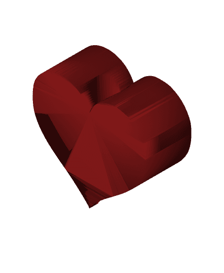Mini Box of Chocolate Heart Box Straw Topper 3d model