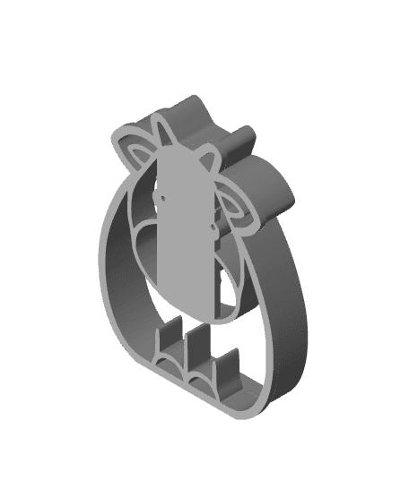 Cow Cookie Cutter, Biscuit Cutter 3d model