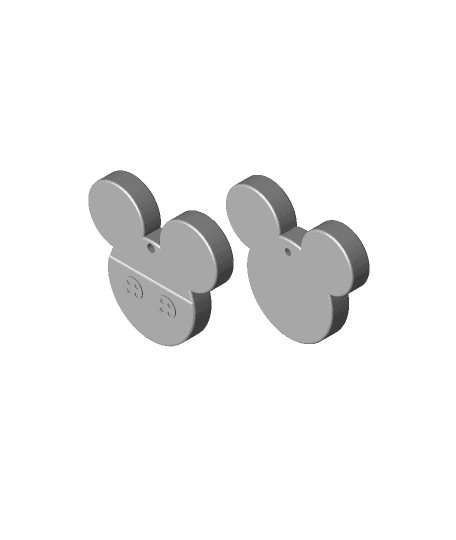 Mickey Mouse Keychain.stl 3d model