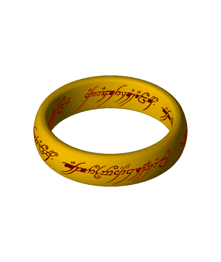 The One Ring (Lord Of The Ring) 3d model