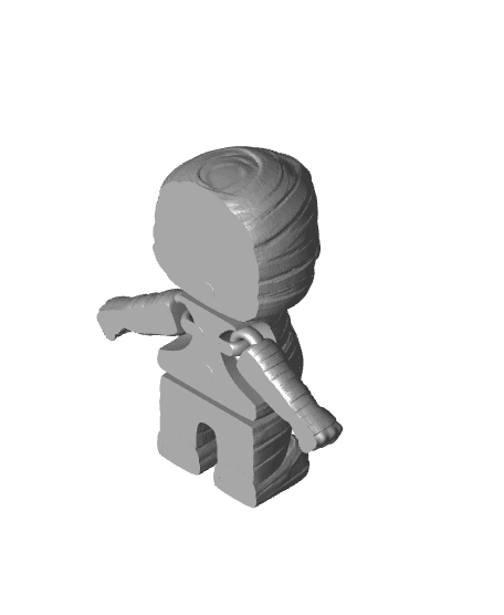 3D Printable Spooky Articulated Mummy 3d model