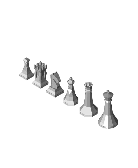 Chess Set 02 v01.STL 3d model