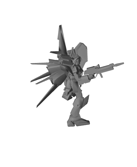 GAT-X105 Strike Gundam 3d model