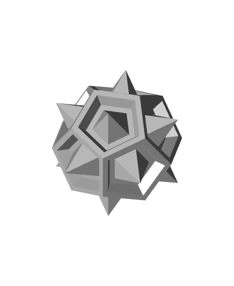 CONCAVE STELLATED DODECAHEDRON 1 3d model