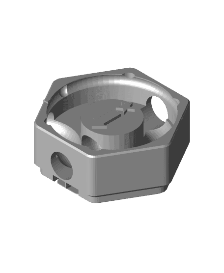 Hextraction Gauss Cannon Spinner 3d model