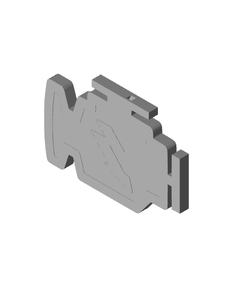 Check Engine Charm (Solid) 3d model
