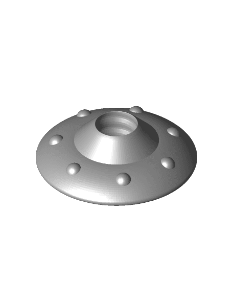 Flying Saucer Fidget Spinner 3d model
