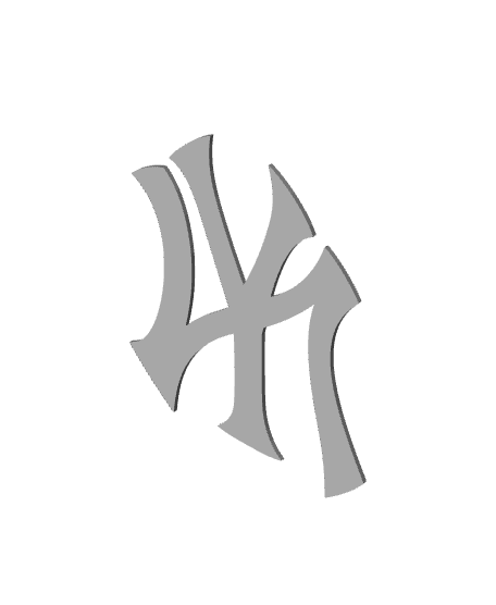 New York Yankees Logo 3d model