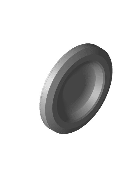 Fidget Spinner Cap with rim for grip 3d model