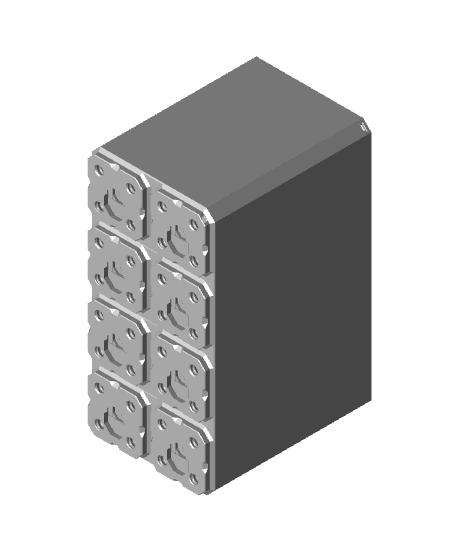 2x4x2.5 - Simple Walls - Multibin Shell 3d model