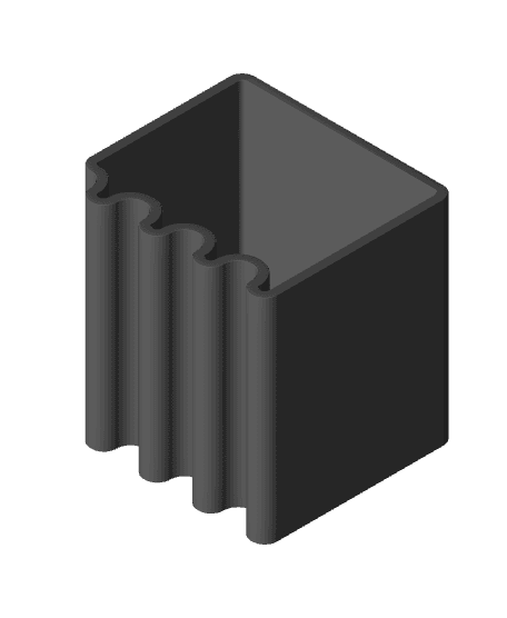 Cube wave - a side table 3d model