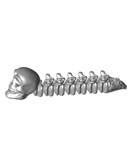 Skele-Spine - Articulated Snap-Flex Fidget (Tight Joints) 3d model