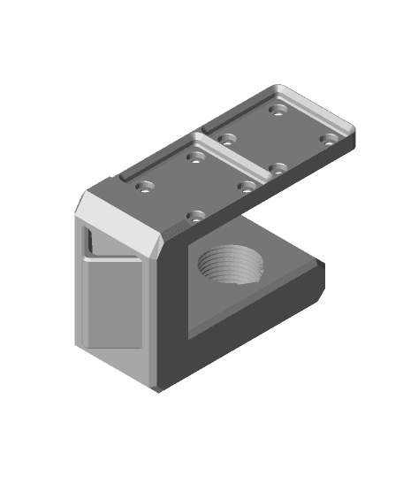 Desk Clamp with Gridfinity Top 3d model