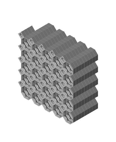 5x5 Tiles - 3x3 Board - Ironing Stack 3d model