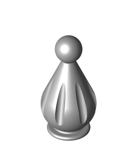#46 Pawn Chess | Fusion 360 | Pistacchio Graphic 3d model