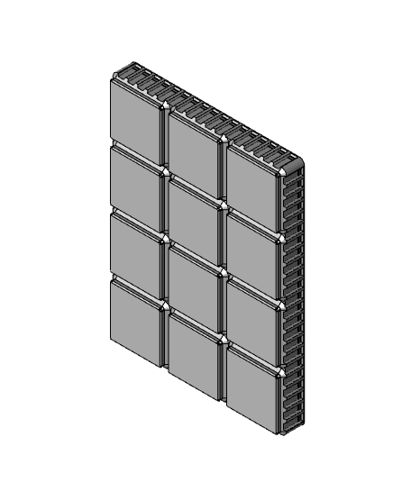 Double Lip Corrugated Gridfinity Light Bins 3d model