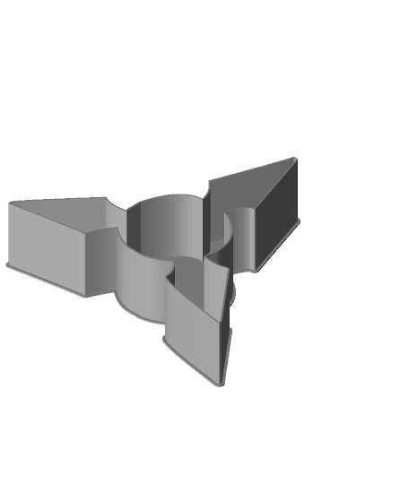 Shuriken 0052, nestable box (v2) 3d model