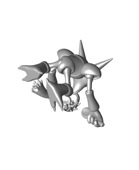 Pokemon Alakazam #65 - Optimized for 3D Printing 3d model
