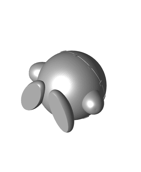 Kirby Frankenstein - Multipart 3d model