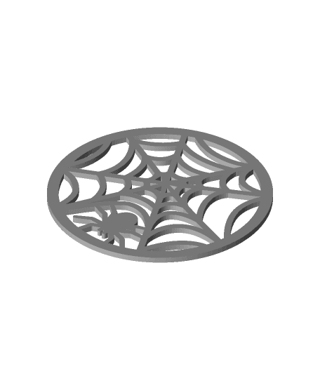 Spooky Coasters - Spiderweb Round 2 3d model