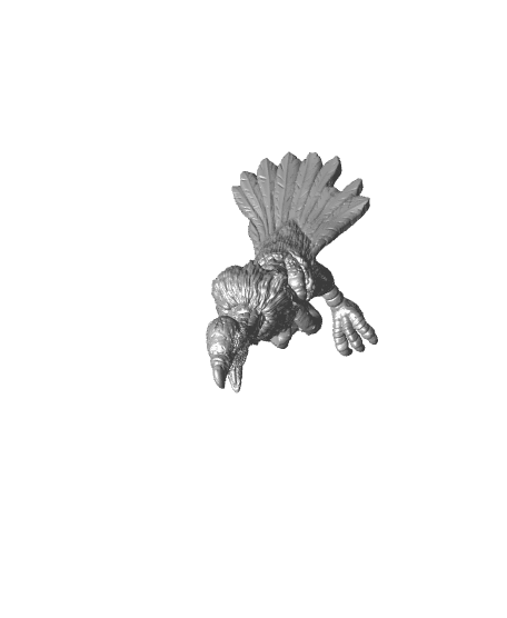 Zombie Giant Vulture 3d model