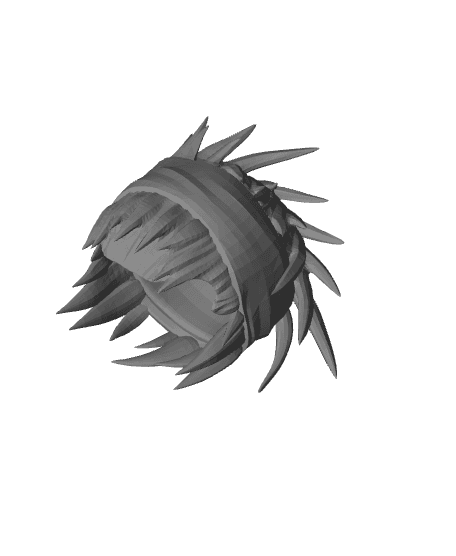 Cosplay Spiky Hairstyle 3d model