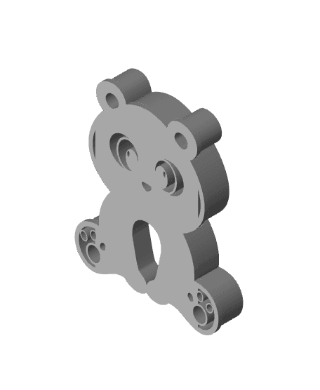 Baby Bear Cookie Cutter, Biscuit Cutter 3d model