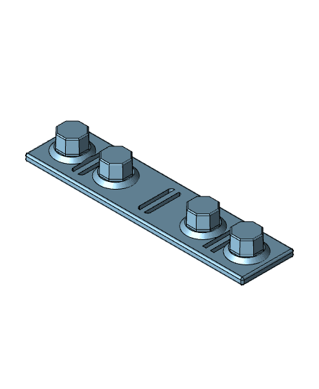 Multiboard MOLLE - 2 Column PALS Plate 3d model