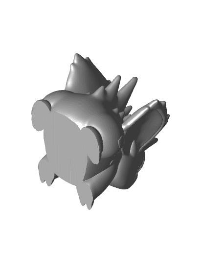 Nidoran & Nidoking (Easy Print No Supports) 3d model