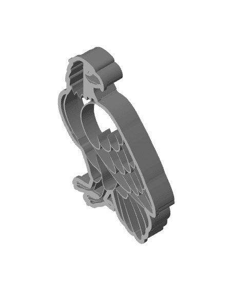 Eagle Cookie Cutter, Biscuit Cutter 3d model