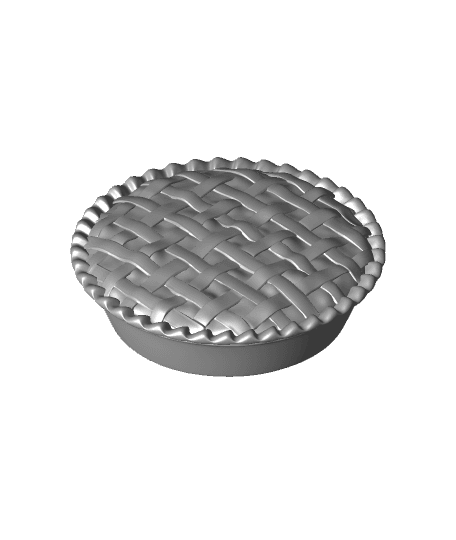Pie Keyring -Woven Crust 3d model