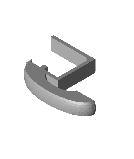 Head-Set holder for Costco folding table 3d model