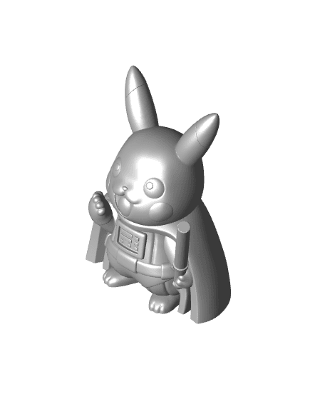 StarWars Pikachu (Easy Print No Supports) 3d model