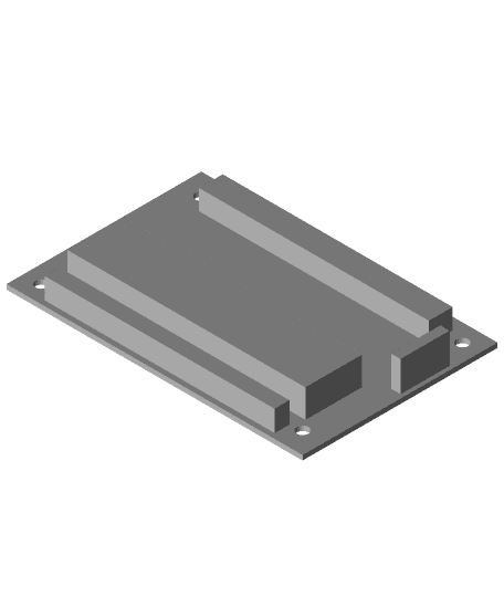 FHW_ LED & Key pcb board 3d model