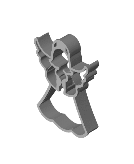 Angel Cookie Cutter, Biscuit Cutter 3d model