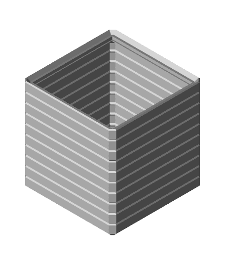 Modular, stackable boxes 3d model