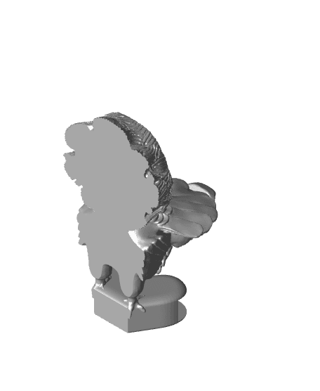 Valentine Turkey Bird - Toy Holder Coaster 3d model
