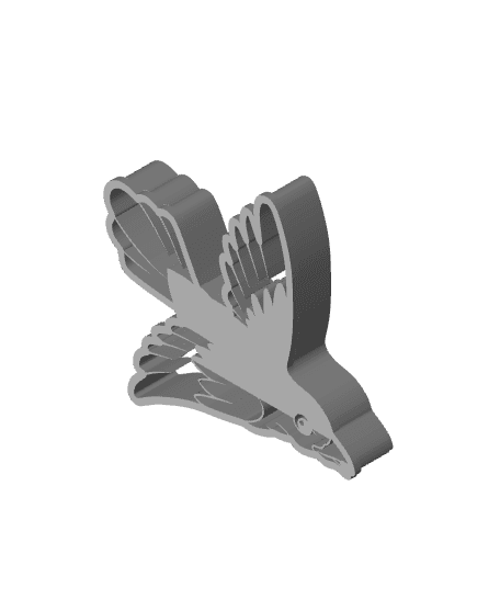 Bird Cookie Cutter, Biscuit Cutter 3d model