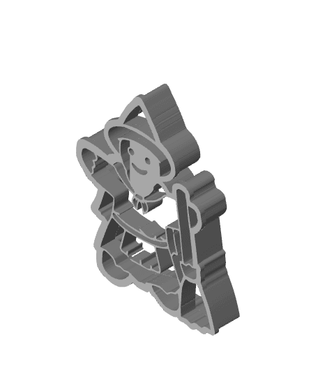 Ginger Witch Cookie Cutter, Biscuit Cutter 3d model