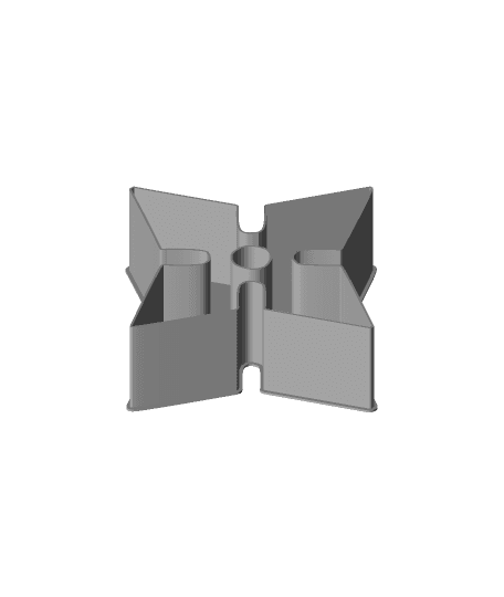 Shuriken 0032, nestable box (v2) 3d model