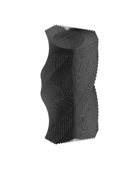 Triangular Fin Vase 3d model
