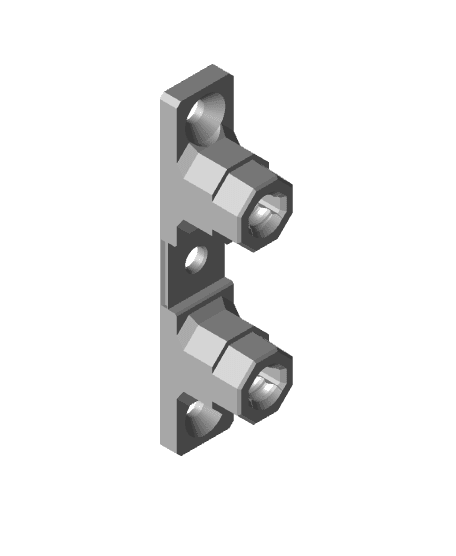 15 mm - Quad Bolt-Lock Mount 3d model