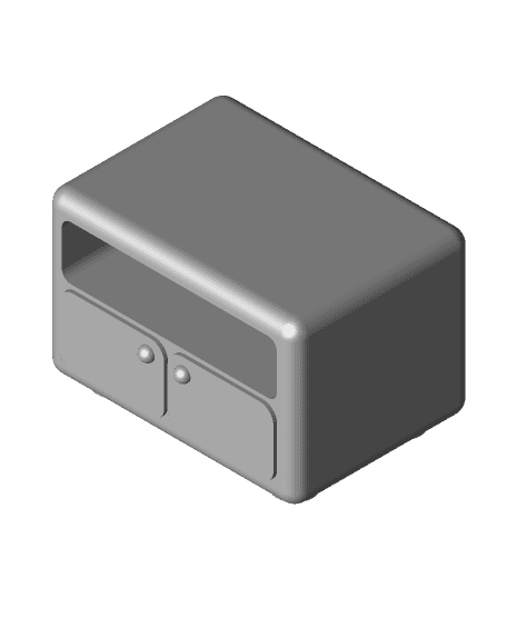 Bedside table (miniature) 3d model