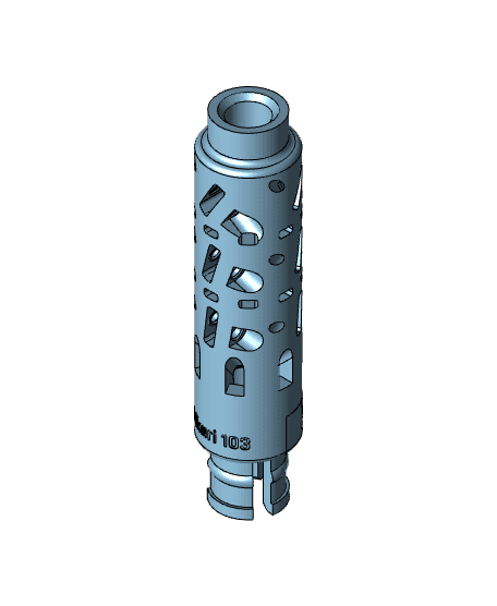 hikari 103 slim - Nerf Blaster BCAR with quick release 3d model