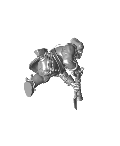 Space Pirate Hippos with Rifle 3d model
